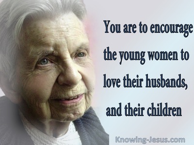 Titus 2:4 Encourage The Younger Women (gray)